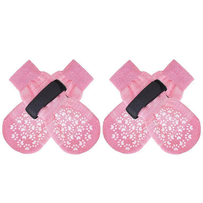 Outdoor Pet Dogs Breathable Socks Black Tie Anti-shedding Medium Large Dog Non-slip Socks Waterproof Dogs Shoes Pet Supplies