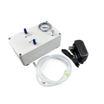 Electric Vacuum Pump with Pressure Gauge - Lab Use for Liquid Extraction, Gas Sampling, Defoaming, Negative/Positive Pressure