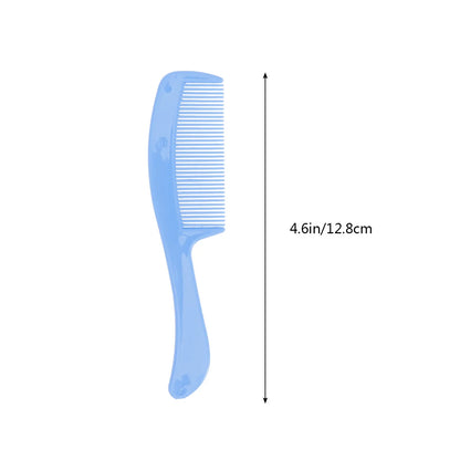 Baby Massage Comb and Brush Set Blue Circular Tooth Design Safe Non Scratch Hair Care Promote Blood Circulation Brain