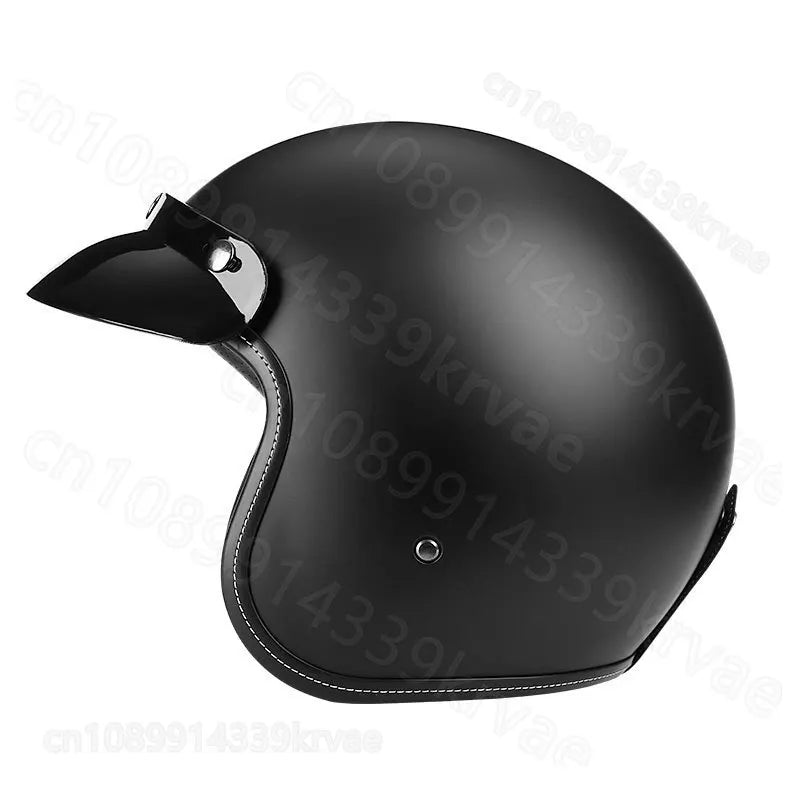 Motorcycle Retro Motorcycle Helmet Electric Vehicle Helmet Riding  3/4 Locomotive Helmet Motorcycle Equipments