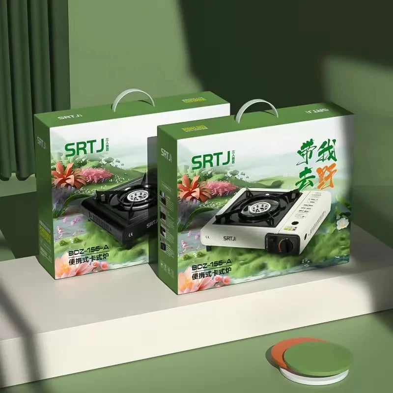 Portable  Gas Stove Compact Design for Hot Pot BBQ Camping Cooking Outdoor Lightweight Cassette Stove