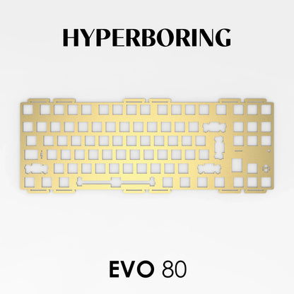 Evoworks EVO80 Customized Mechanical Keyboard Accessories PP PC FR4 Aluminum Copper Positioning Plate for Keyboard Gifts