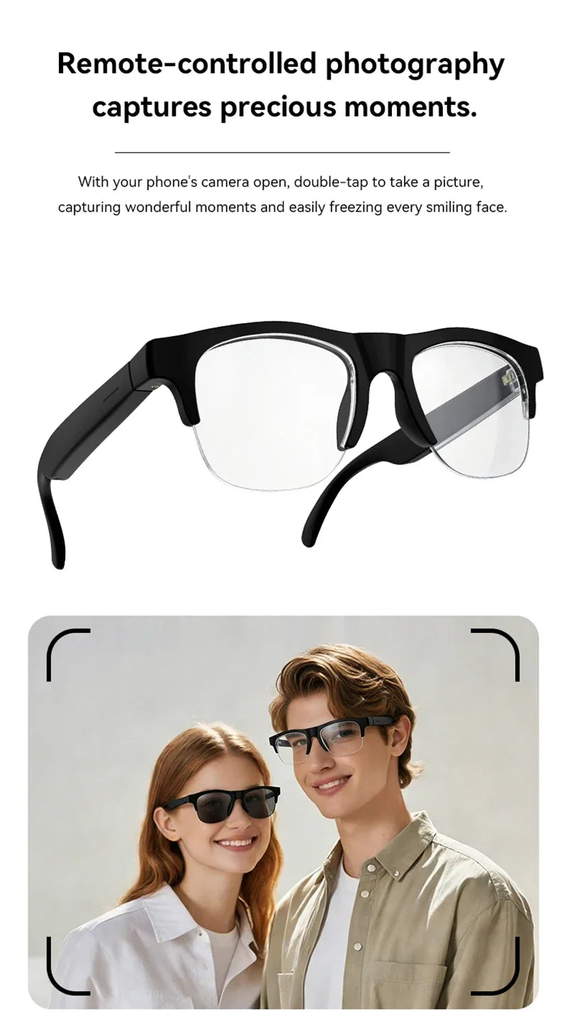 Lenovo New AI Smart Glasses 1600W Pixel Camera Video Recording AI Photo Recognition Bluetooth Call Voice Translation Sunglasses