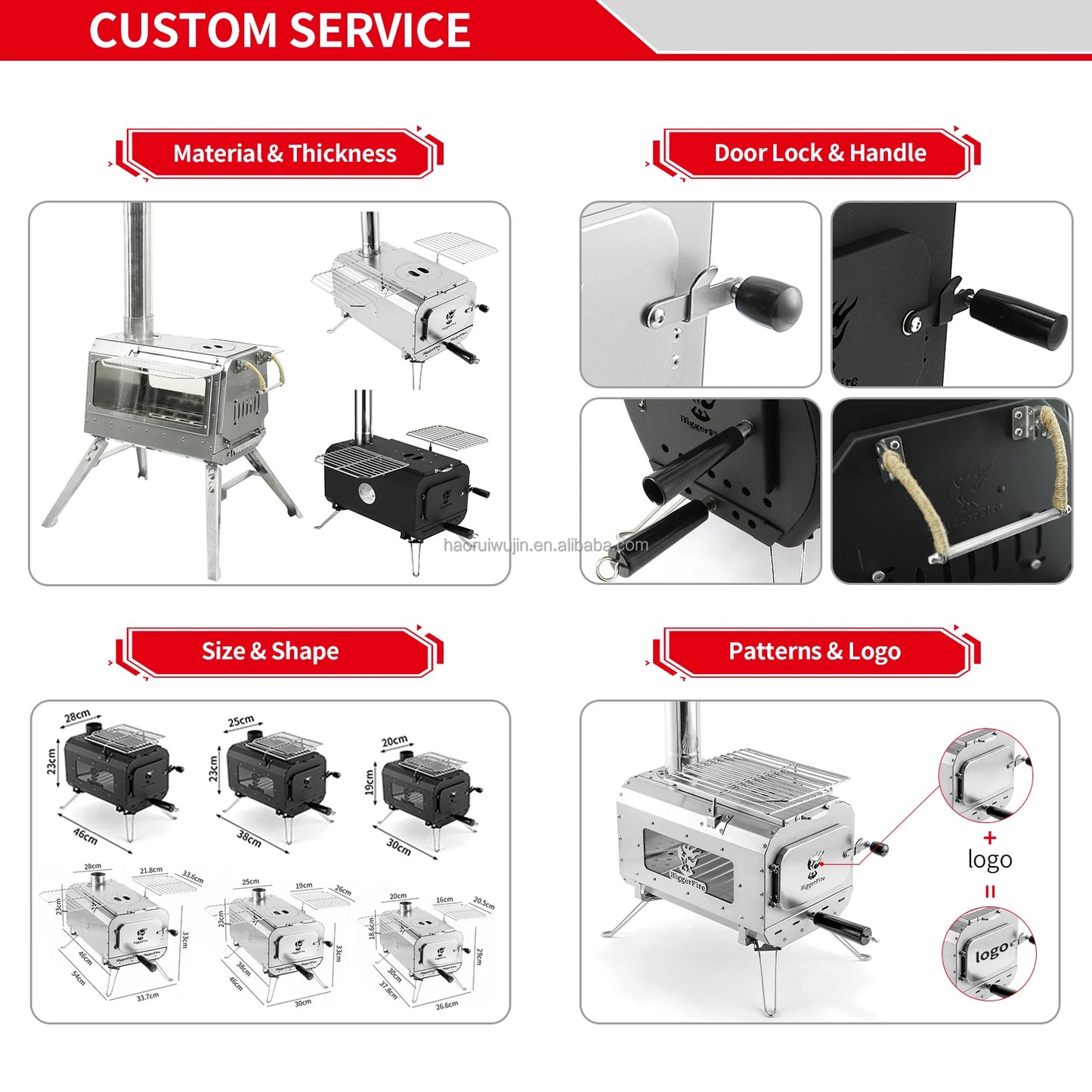 Wholesale Portable Mini Bell Tent Stove Foldable Outdoor Winter Camping Kitchen With Hot Heating Wood Burning Feature