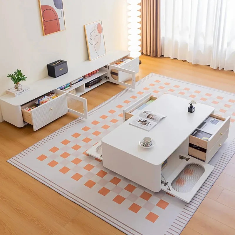 Aesthetic Trendy Coffee Table Modern Design Luxury Classic Coffee Table Beauty Storage Table Basse Living Room Furniture