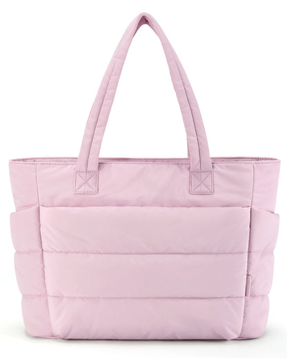 BAGSMART Tote Bag Large Capcity Women's Bags Puffer Padded Handbag For College School Portable Commuting Leisure Travel Pouch