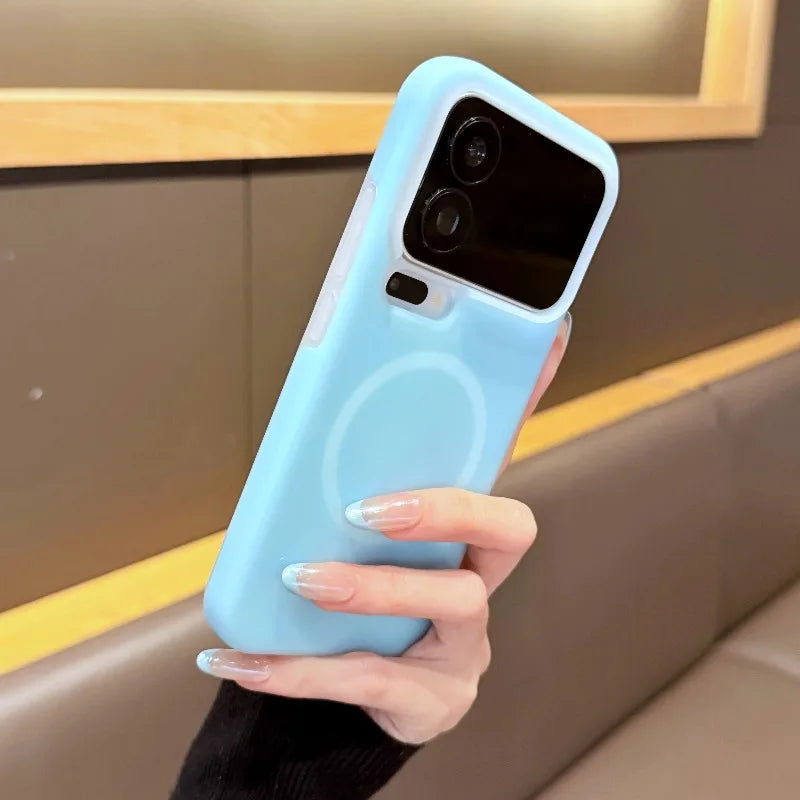 INS Jelly Liquid Silicone Magnetic Wireless Charge Case For Xiaomi Mi 17 Pro Max 15 Pro K90 14Ultra For Magsafe Matte Soft Cover