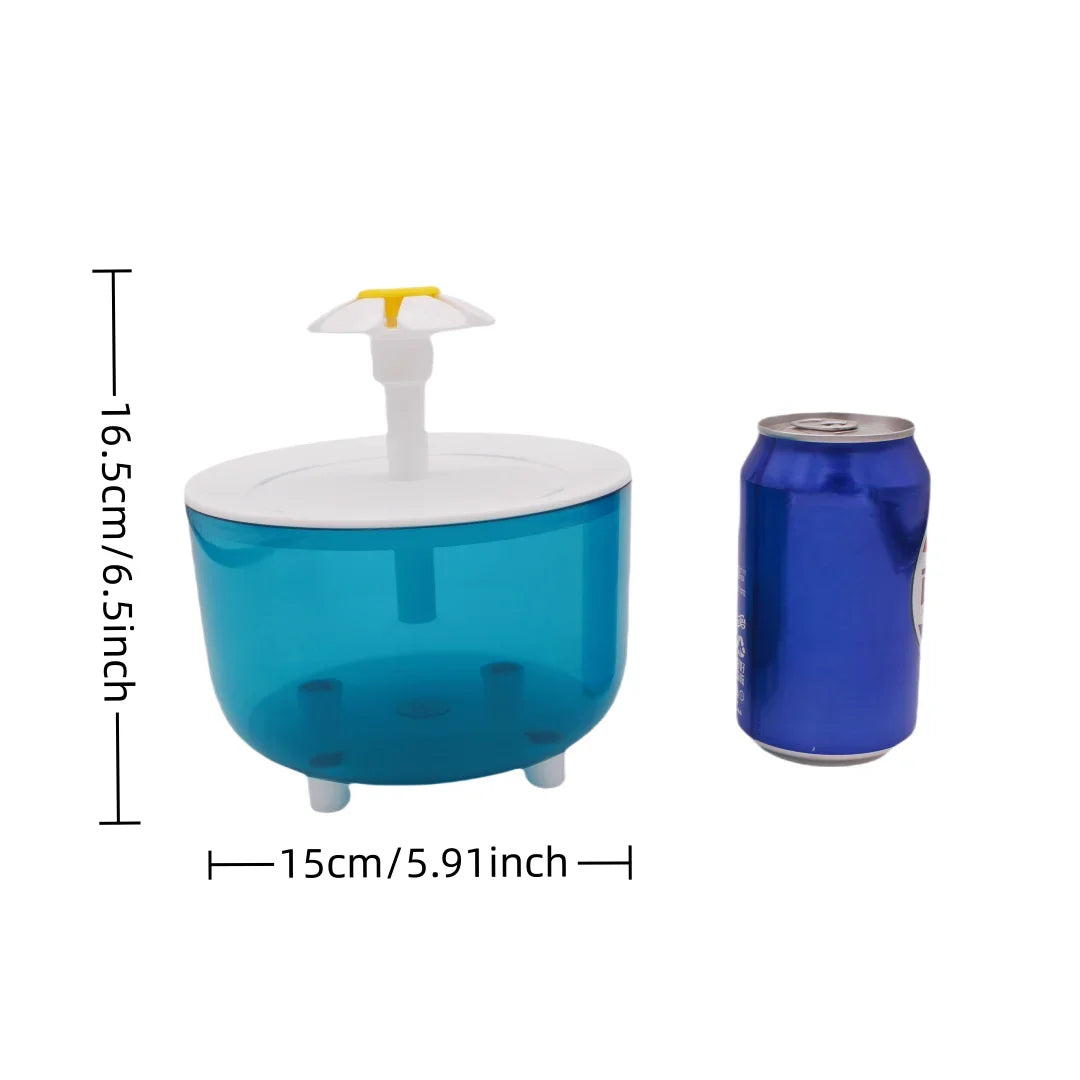Cat Water Fountain Auto Filter Transparent Cat Drinker USB Electric Mute Recirculate Filtering Drinker for Cats Water Dispenser