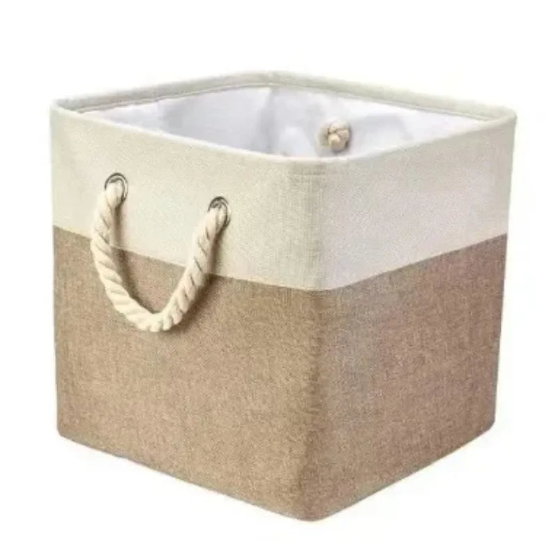 Storage Bin Multifunctional Organizer Basket for Toys and Daily Supplies in Bedroom and Living Room