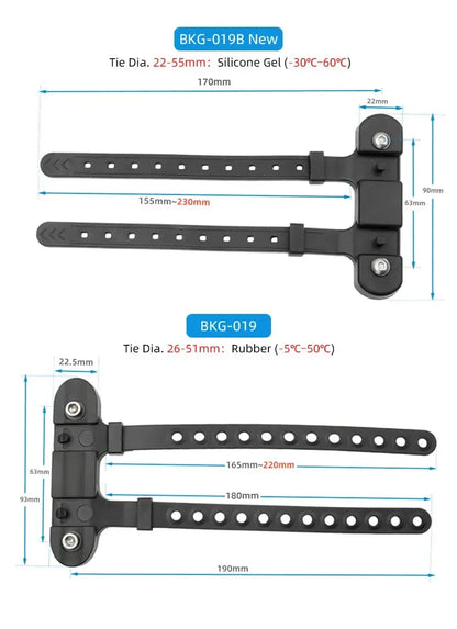 Bicycle Water Bottle Holder Adaptor 5 Colors Silicone Bottle Cage Strap Seatpost Fork Frame Multi Location Mounting Bike Parts