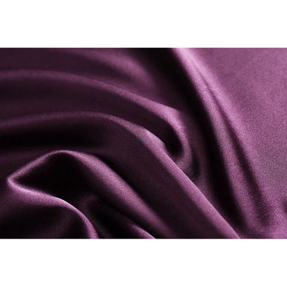 Women's 100% Mulberry Silk Midi Skirts Elastic High Waist A-Line Pull On Closure Summer Long Skirt