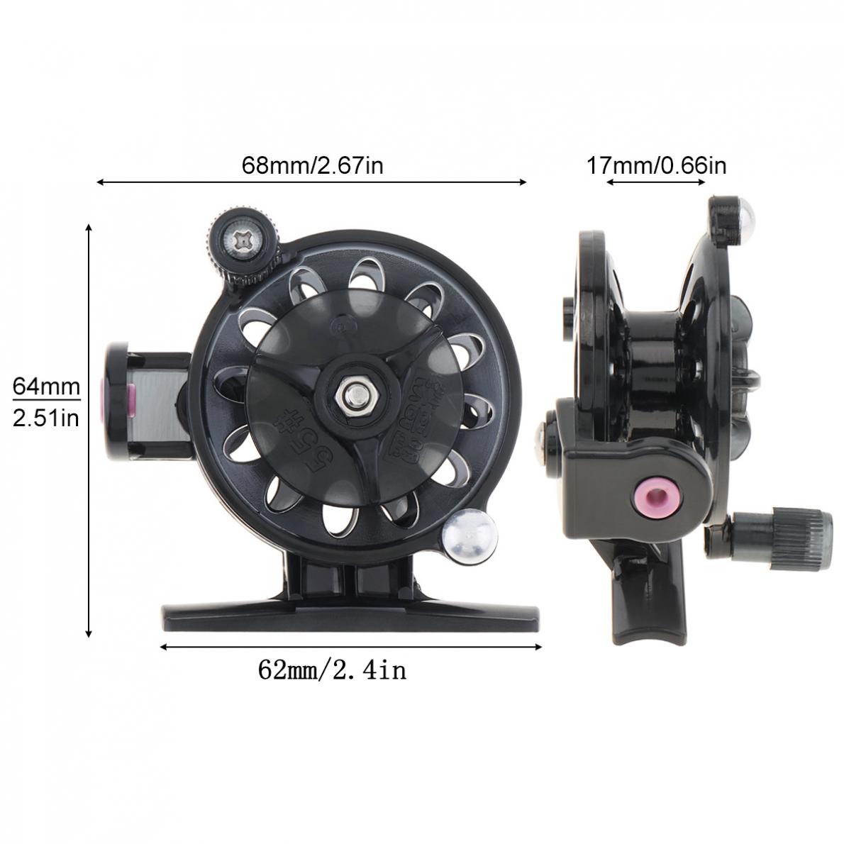 Mini Winter Ice Fishing Reel Ultralight 50mm 55mm 60mm Hand Reel Fly Fishing Line Wheel Carp Spool Pesca  Tackle