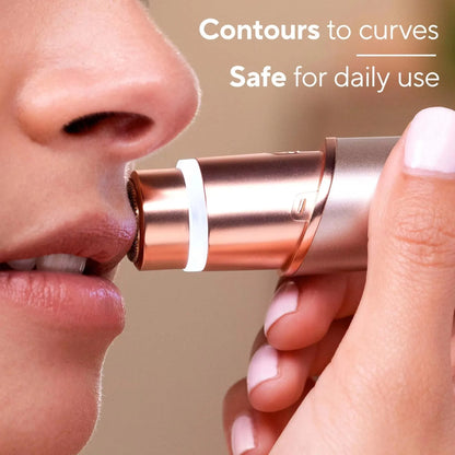 2 in 1 Face Shaver and Eyebrow Trimmer Rechargeable Lips Body Facial Hair Remover Women Electric Portable customer logo package