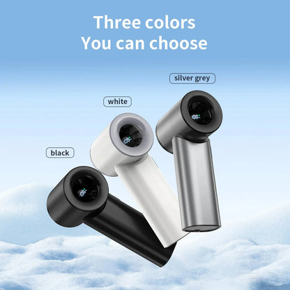 Portable Handheld Fan Mini Personal Highspeed Fan for Travel Outdoor Activities USB Fast Charging Mute Air Calculating Fan