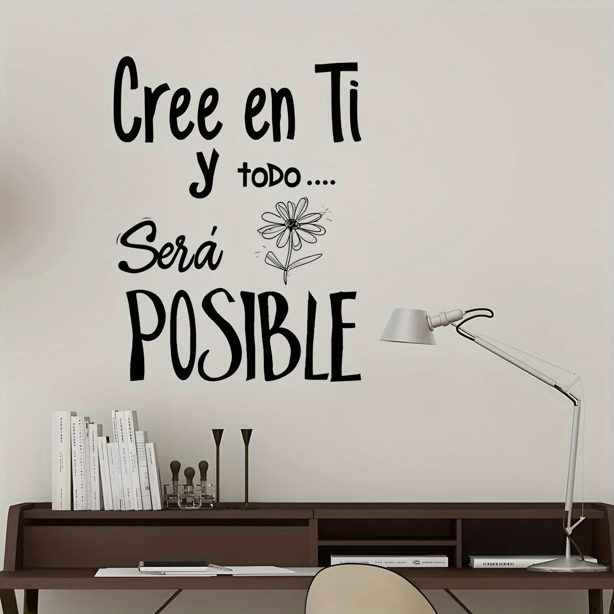 Inspired By Spanish quotes, Wall Stickers Are Suitable For Living Rooms And bedrooms, Easy To Disassemble Self Stick