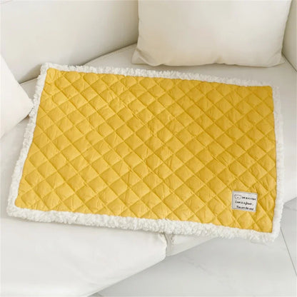 Double-sided Pet Mat All Seasons Dog Bed Mattress Soft Fleece Keep Warm Small Dogs Sofa Cushion Cat Sleeping Pad Pets Blanket