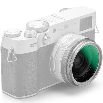 K&F CONCEPT 1/4 Black Diffusion Filter Kit for Fujifilm X100V X100VI X100F X100S Lens 49mm Soft Focus Filter with Adapter Ring