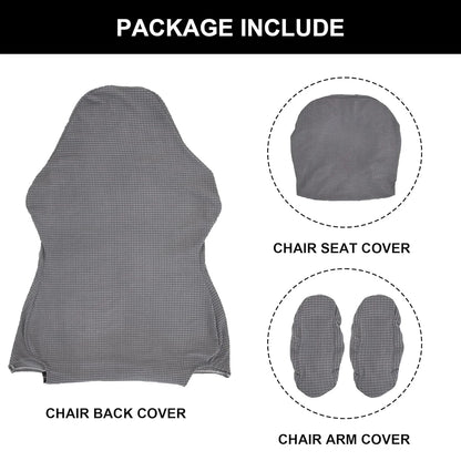 Thick Jacquard Office Computer Game Chair Slipcovers Stretchy  Reclining Racing Gaming Chair Cover Protector With Armrest Cover