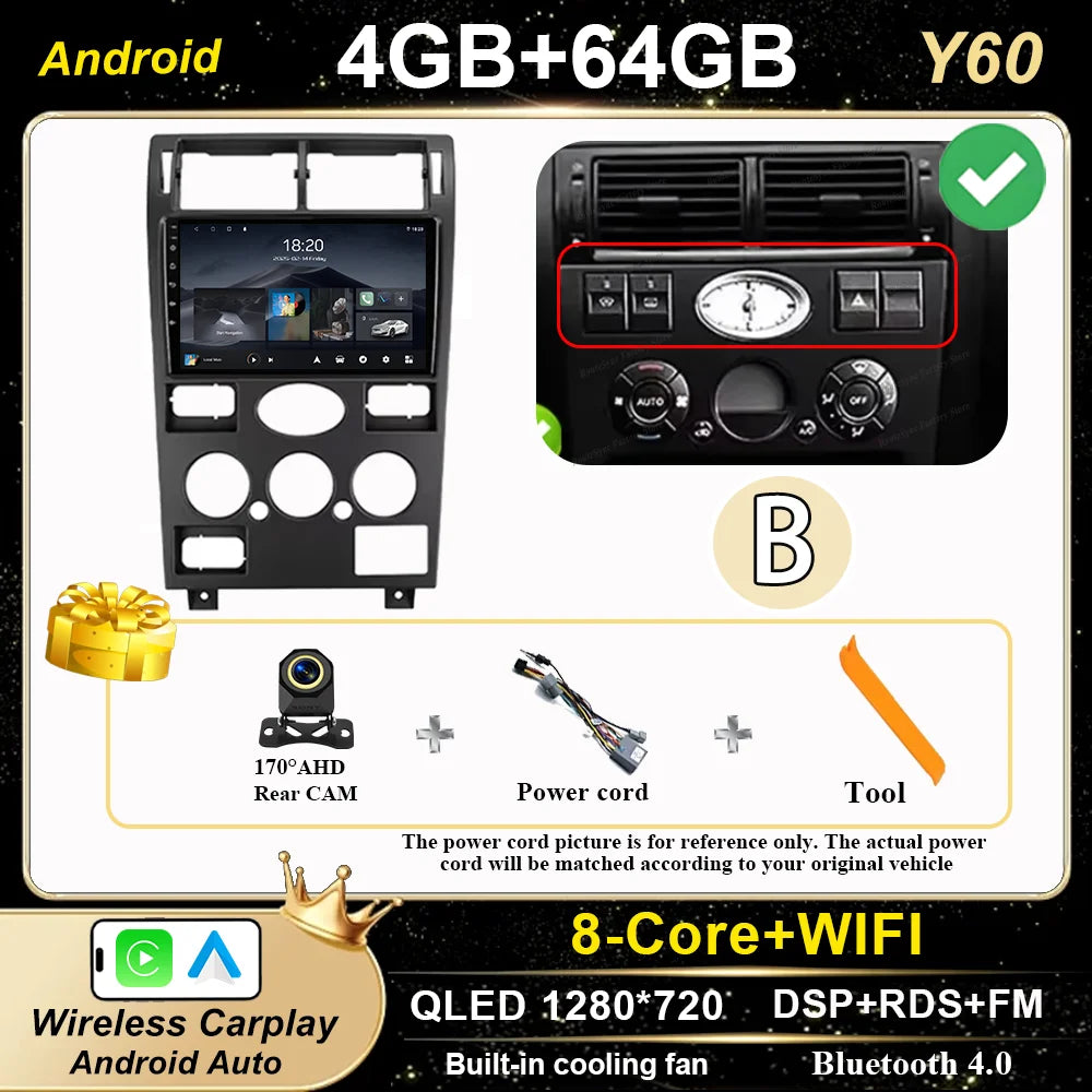Android 16 GPS Navigation  For Ford Mondeo 2004 -2007 Auto Multimidia Video Player Carplay Head Unit Radio Stereo Car Dvd WIFI