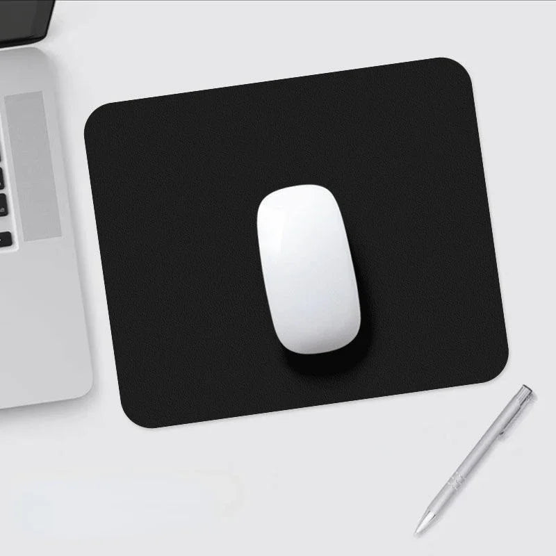 26X21cm Mouse Pad Universal Anti-slip Gaming Mouse Mat PU Leather Waterproof Cup Mats Coaster Laptop Desktop Mousepad