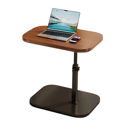 Foldable Sofa Edge Table Adjustable Height C-Shaped Adjustable Bedside Table Flip Desktop Space Saving Rotating Coffee Table