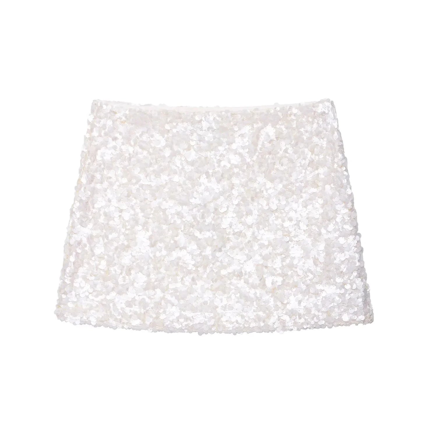 KONDALA 2025 Spring Summer Sexy Butter Yellow Women Skirts Fashion Streetwear Beading Solid Straight Chic Ladies Mini Skirts