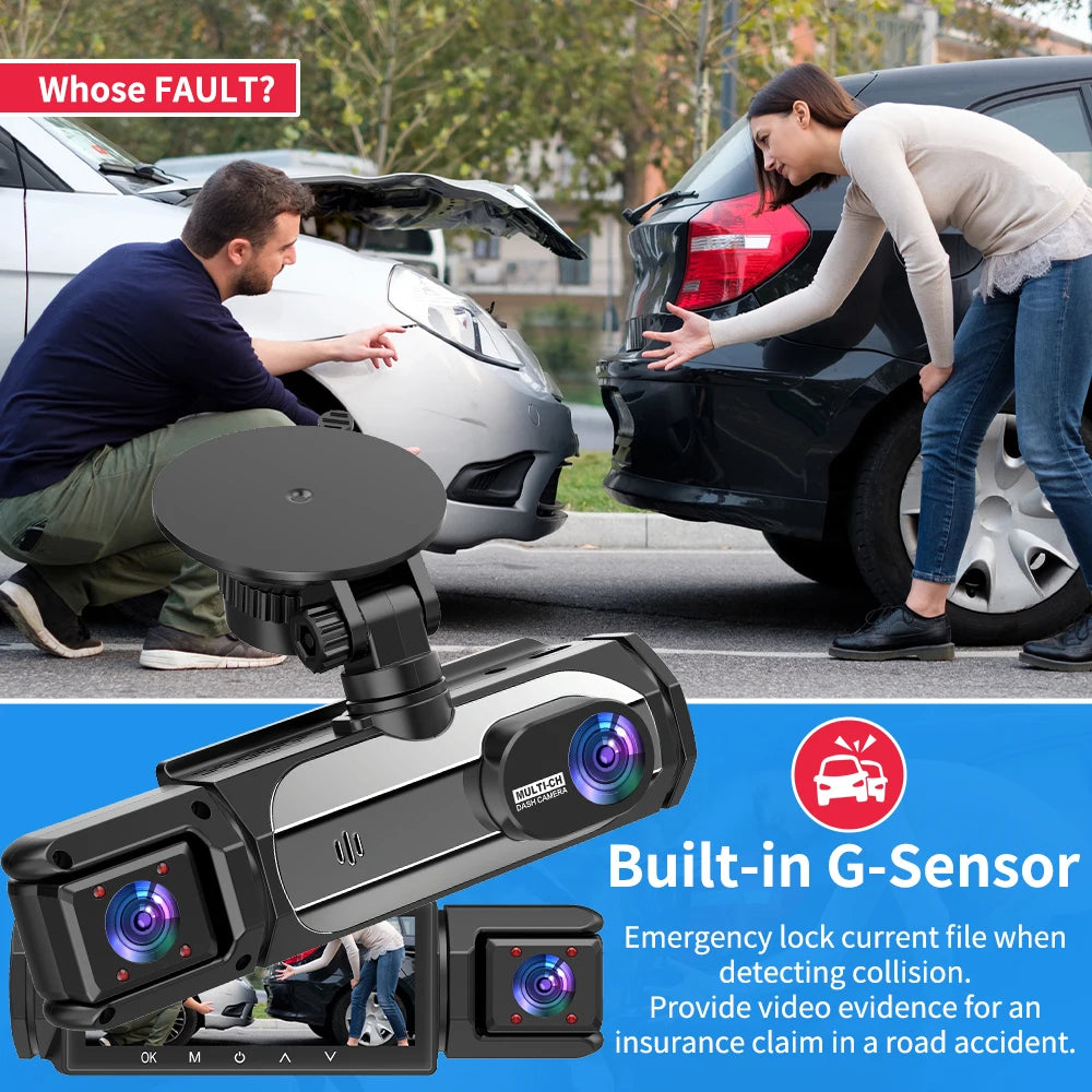 Dash Cam For Cars FHD1080P Driving Recorder Car Camera DVR Night Vision Video Recorder Built-In Wi-Fi Tachograph Auto Parts