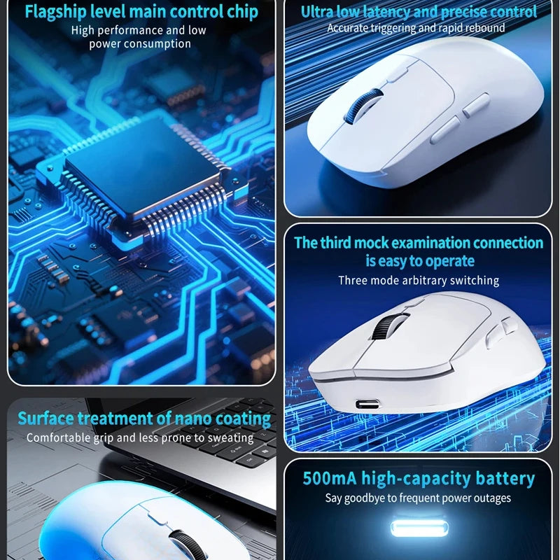 Lenovo Mouse Bluetooth 2.4G Wireless Three-Mode Rechargeable Ergonomic Office Gaming Portable Mice For iPad PC Laptop Mouse ﻿