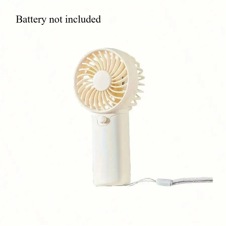 Portable Fan Convenient Creative Small Fan Pocket Hand-held Fan Lightweight AA Battery Handheld Mini Fan Air Coolers No Battery
