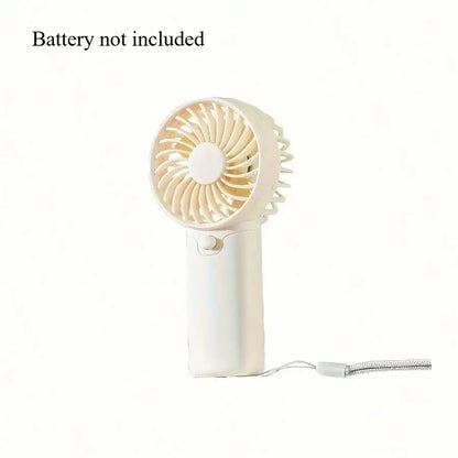 Portable Fan Convenient Creative Small Fan Pocket Hand-held Fan Lightweight AA Battery Handheld Mini Fan Air Coolers No Battery