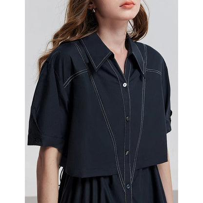 TOYOUTH Women Dress 2025 Summer New Elegant Dress 8529028