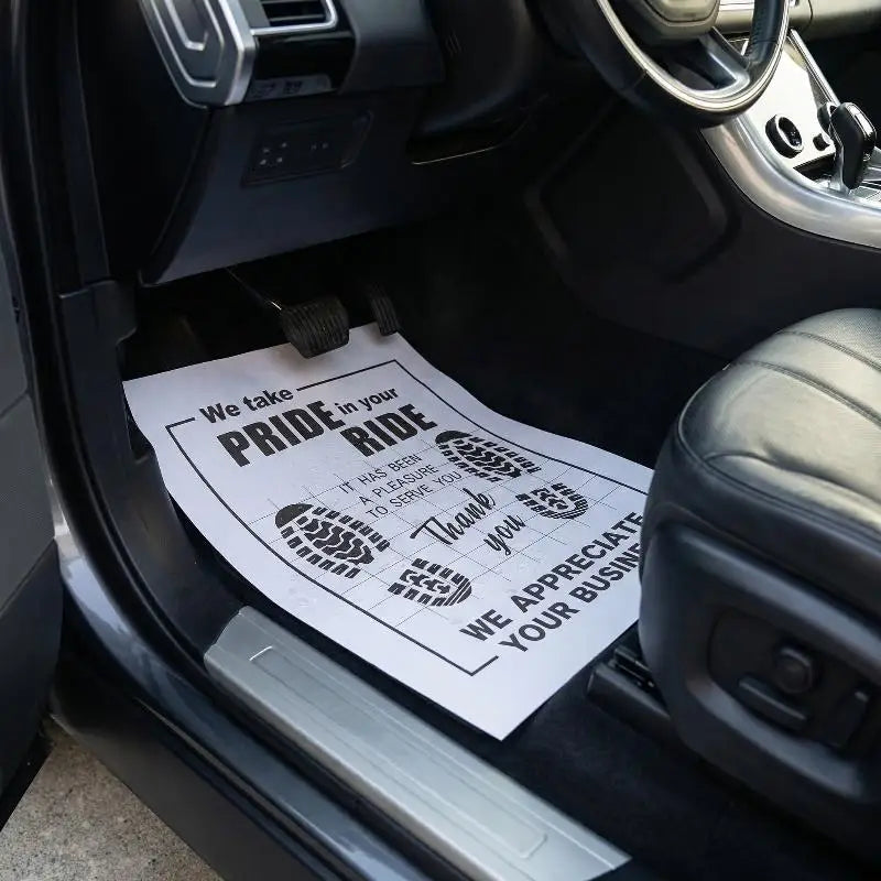 10Pcs High Quality Disposable Car Floor Mats, Waterproof Anti-Slip Paper Car Interior Protection Accessories