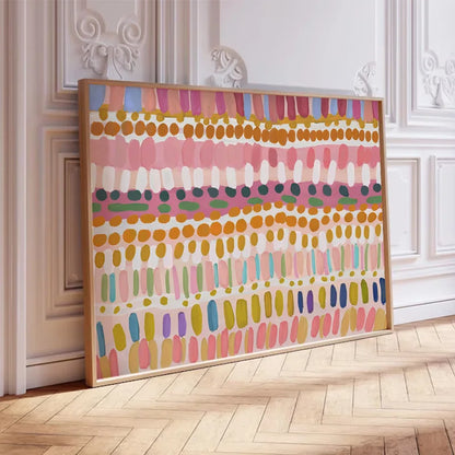 Colourful Pastel Trendy Aesthetic Art Poster Abstract Colour Block Home Decor Printing Living Room Canvas Painter Home Wall Art