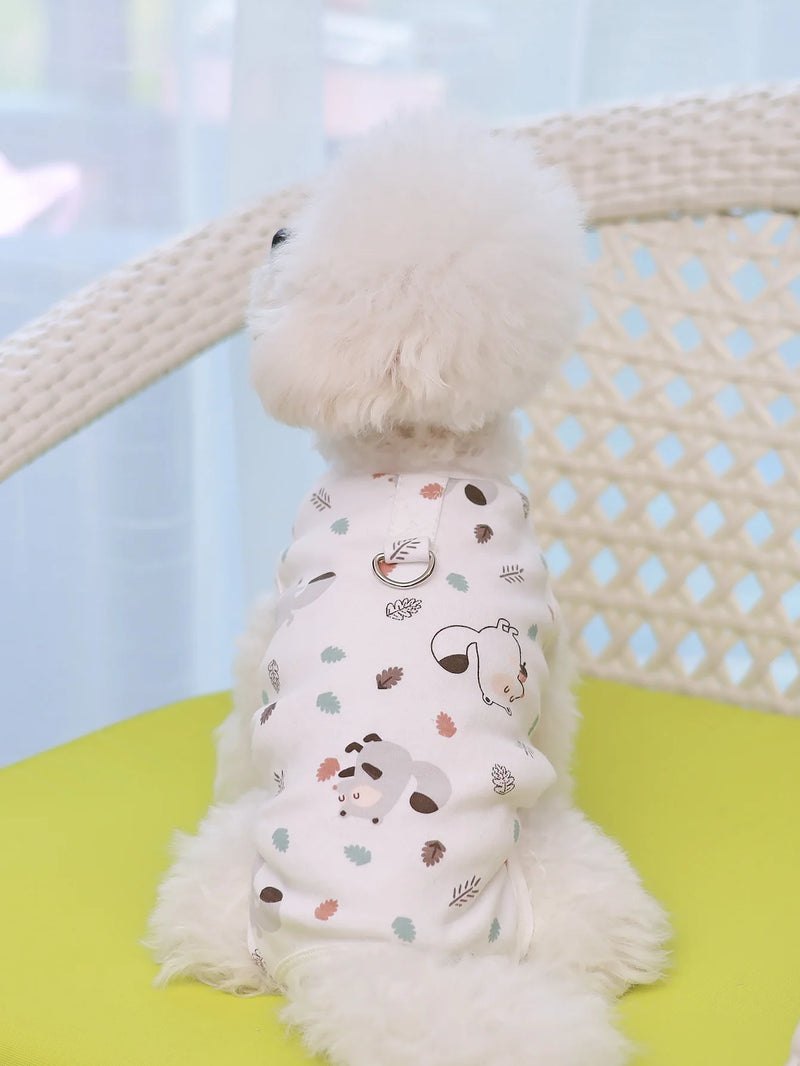 Spring & summer pet clothes four legged pants cat & dog clothes breathable and anti shedding air conditioning home clothes