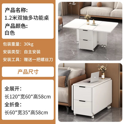 Italian Folding Coffee Table With Storage Removable Modern Neutral Coffee Table Premium Beauty Mesa De Centro Home Furniture
