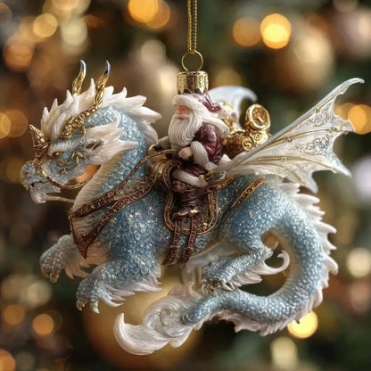Flat 2D Animal-themed Xmas Decorations, Seasonal Acrylic Hanging Pendants for Tree