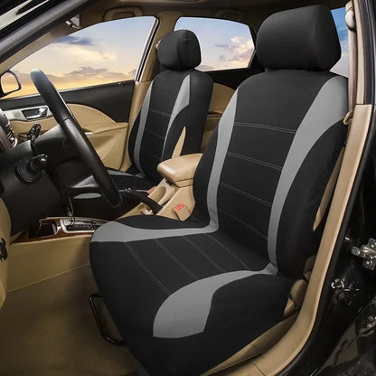 5-seat Full-coverage Car Seat Covers, Breathable Fabric, Wear-resistant, Fits Most Car Models, All-season Use Seat Accessories