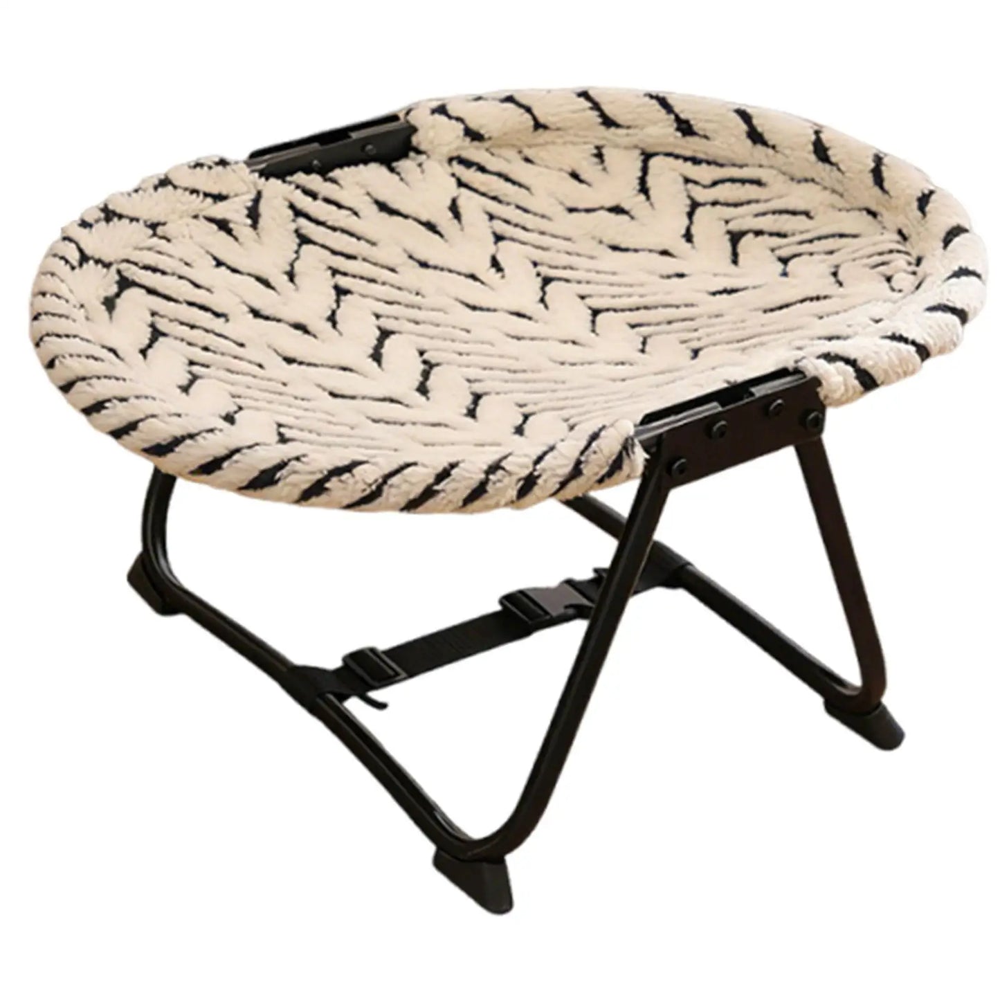 Elevated Pet Bed Folding Iron Frame Puppy Bedding with Storage Bag for Small Dogs and Cats Home Use