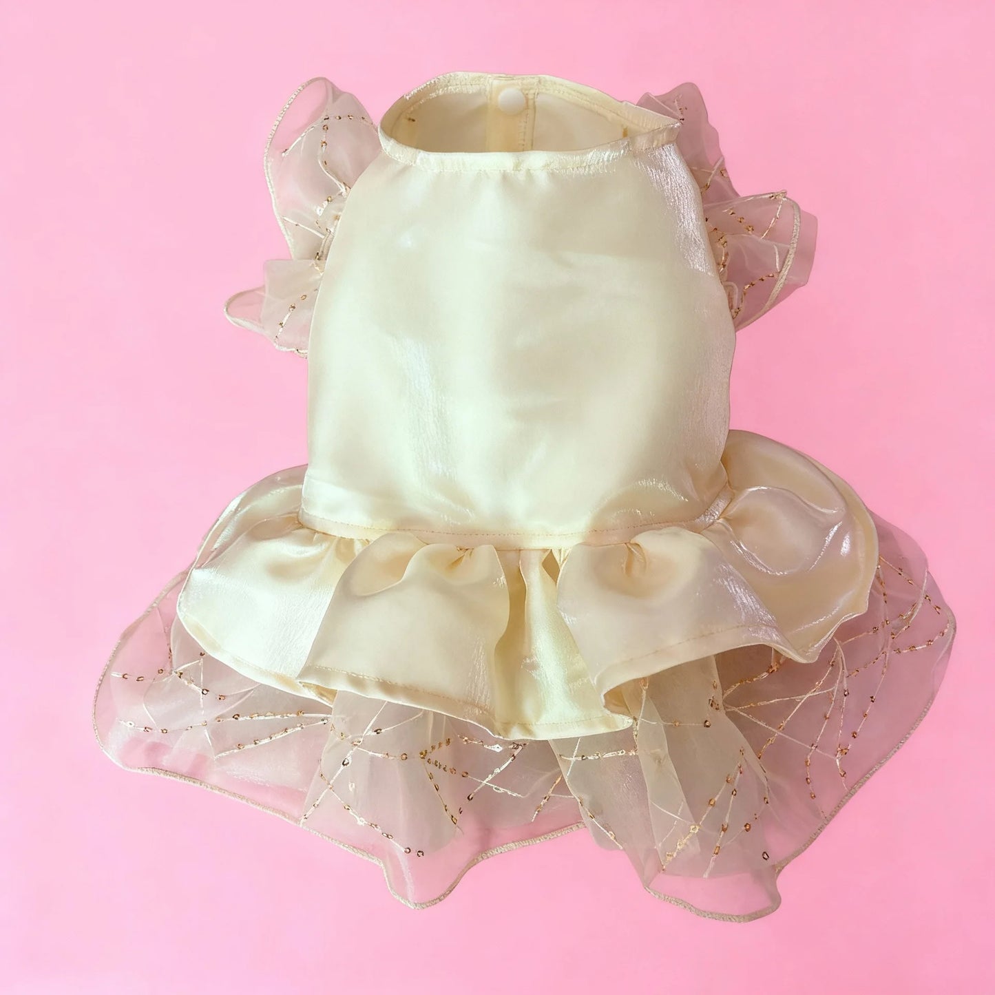 Pet Dog Cat Clothing Flutter Sleeve For Small Dog Teddy Bear Thin Pet Wedding Dress Formal Dress Party Outfit Group Dress Up