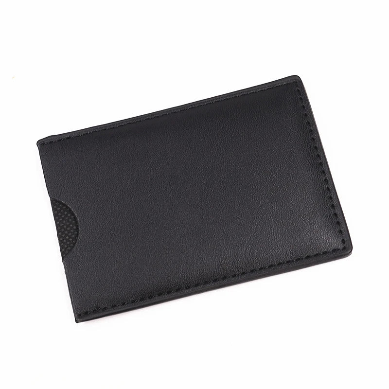 Bat ID Wallet For Men Leather Slim Card Holder Case Cover With Cutout Superhero Face Eyes Mask Gift For Husband Teens Boy Friend