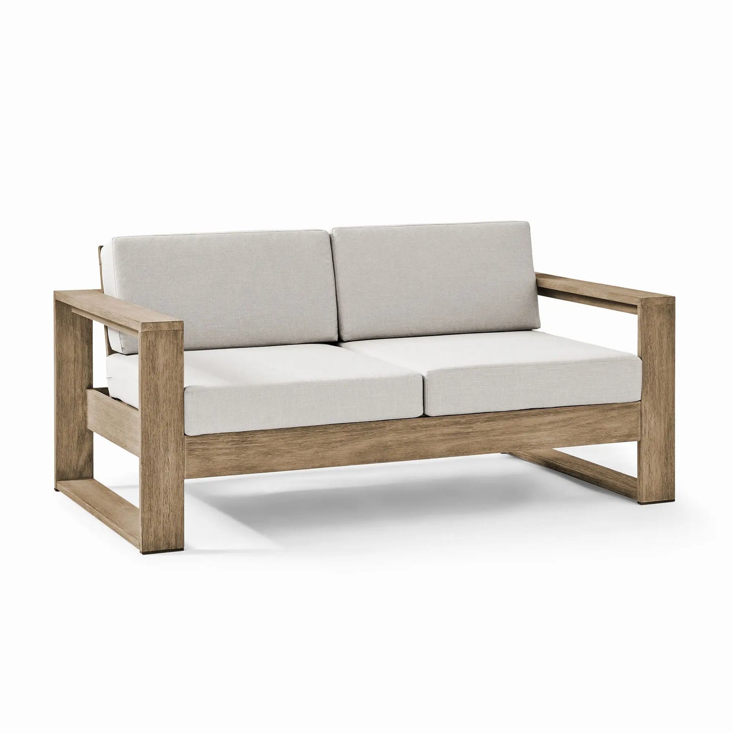 Modern Design Garden Sofa Set for Outdoor Patio Courtyard Leisure Teak Wooden Furniture for Home Hotel Villa Park Apartment