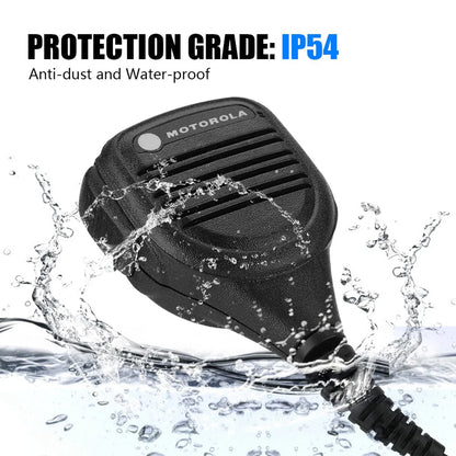 3.5mm Headphone Jack Speaker mic Walkie talkie Radio Hand Microphone with Steel Belt Clip For
