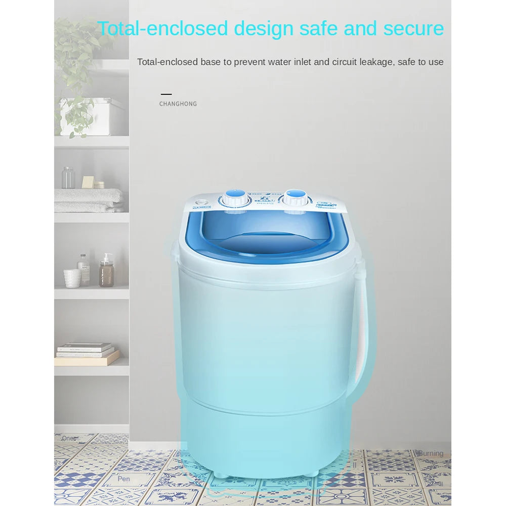 Large Portable Washing Machine with Dryer Bucket for Clothes Shoe Small Washing Machines Mini Automatic Sock Underwear Washer UK