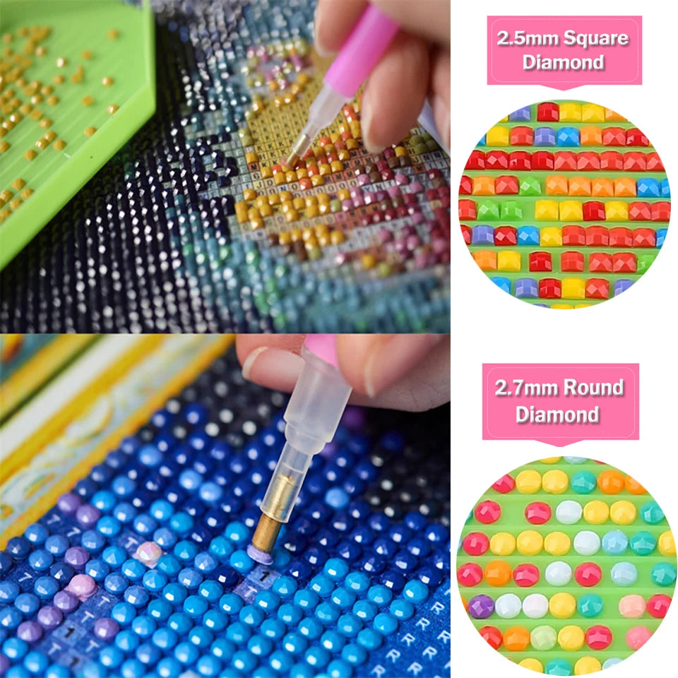 DIY Diamond Painting New 2024 Cross stitch Girl and Dog Mosaic Rhinestone Embroidery Kit Home Wall Decor Gift