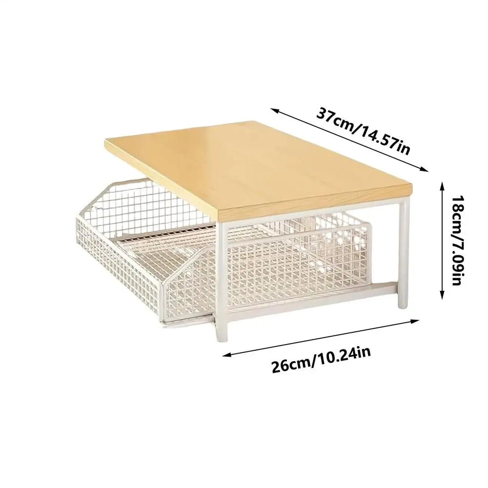 Kitchen Rack 2-Tier Vertical Organizer Rack Household Organizer Shelves for Pantry Kitchen Bathroom Garage Shower Bar Apartment