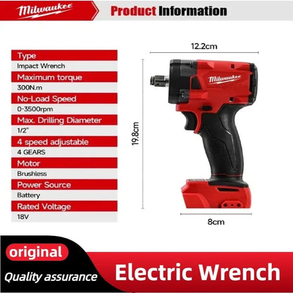 Milwaukee Brushless Power Tool Set, Angle Grinder, Drill, Polisher, Impact Wrench, Multi-function Cordless Power Tools Hot Sale