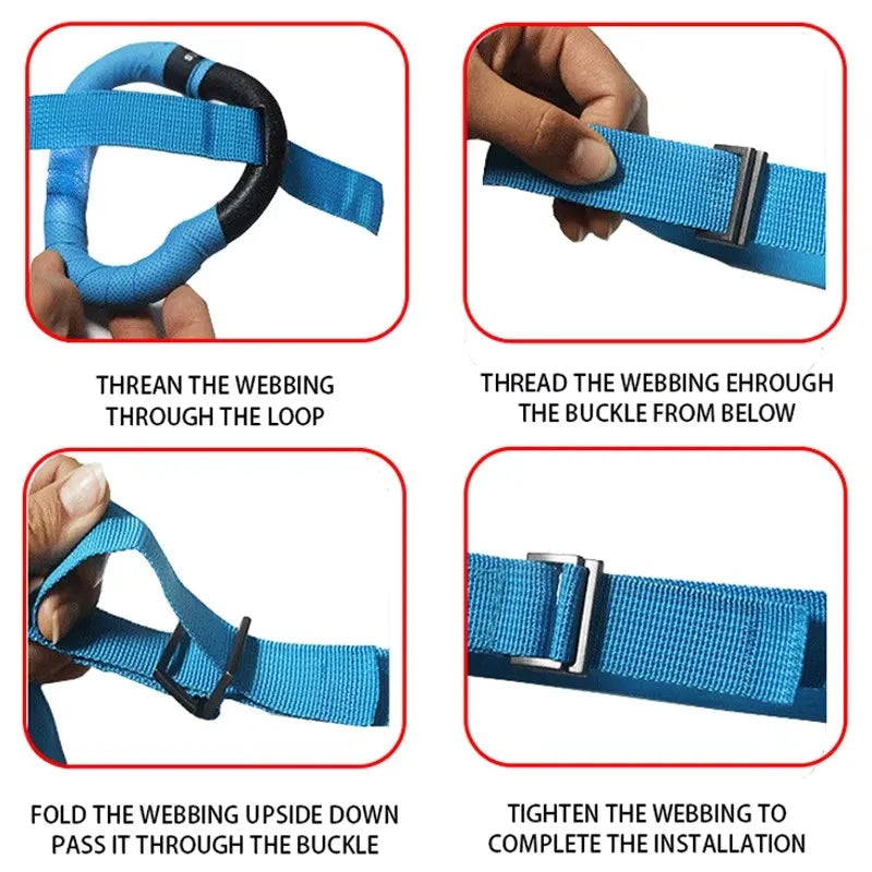 Multi-Function Wall Mounted  Adjustable Fitness Rings Indoor Home Gym Equipment for Pull Ups Dips Stretching & Body Strength