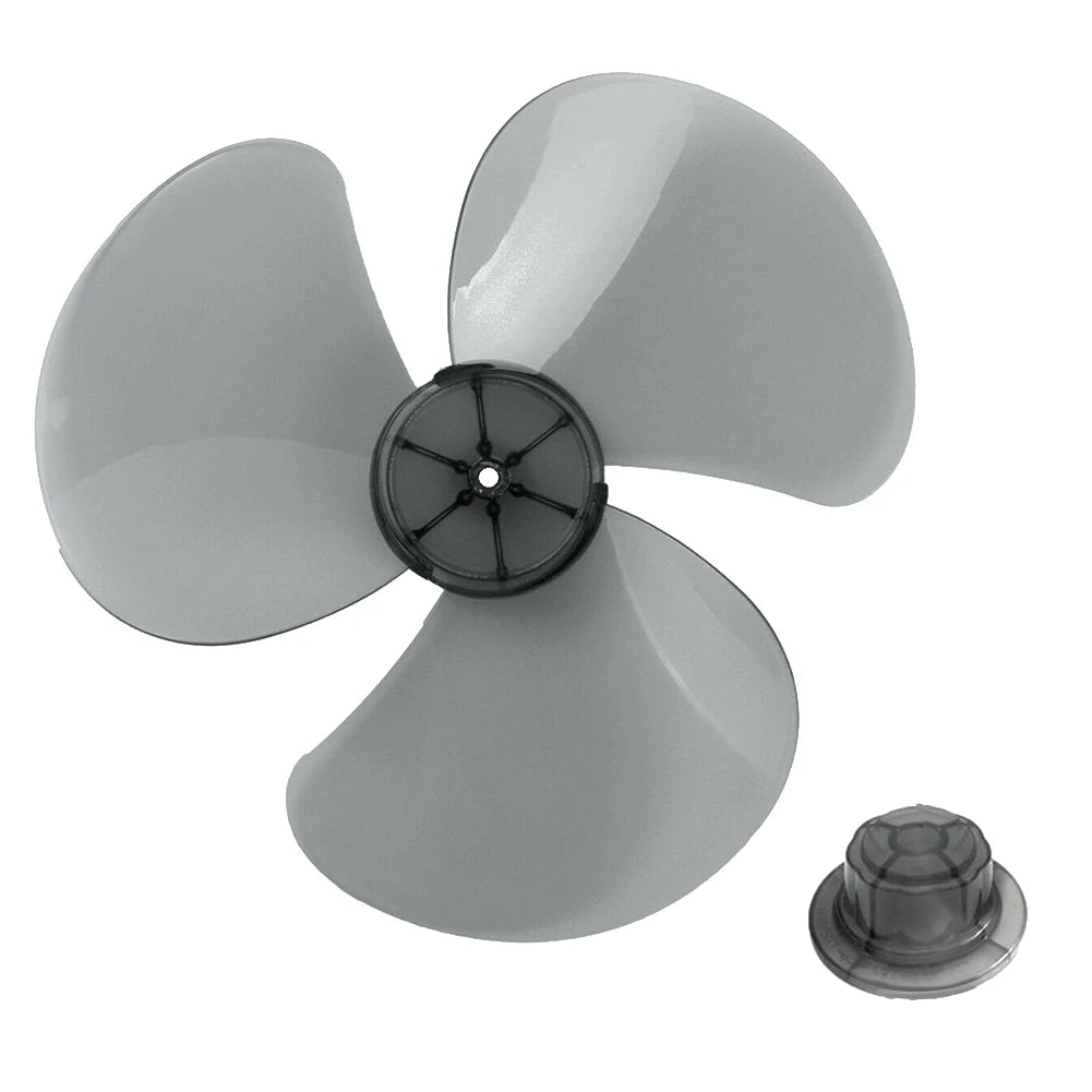14Inch 3 Leaves Plastic Fan Blade Electric Fan Accessories Household Standing Pedestal Fan Blade Table Fanner With Nut Cover