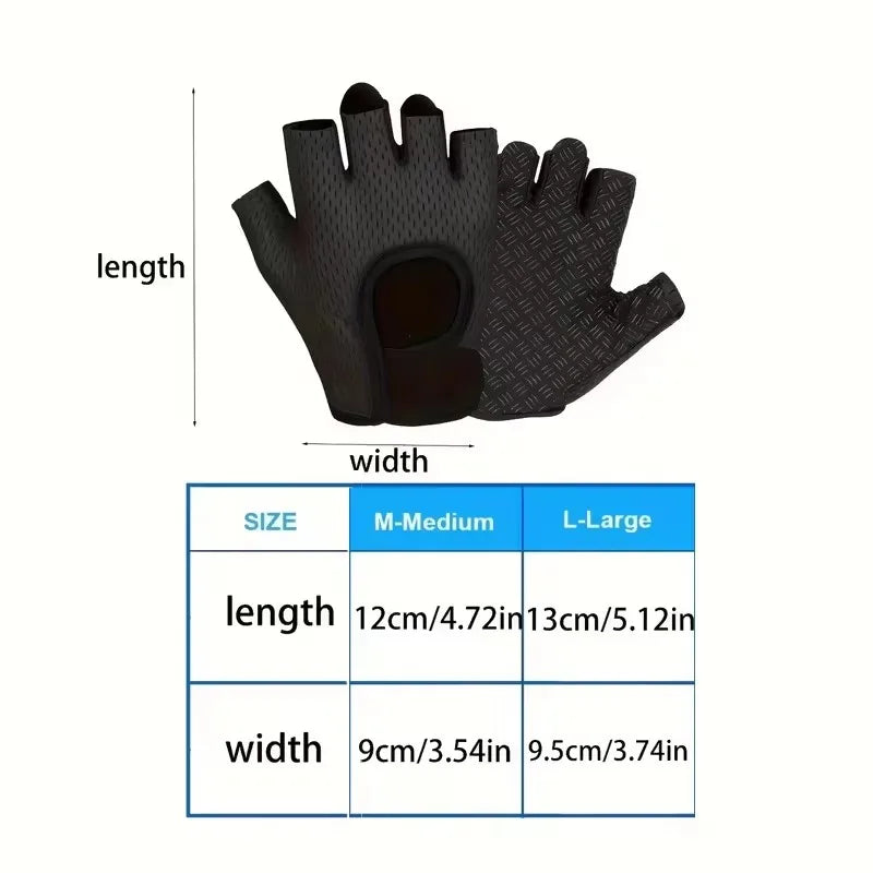 Gym Gloves 1 Pair Breathable Super Lightweight Weight Lifting for Men Women Cycling Exercise Fitness Training Workout Use