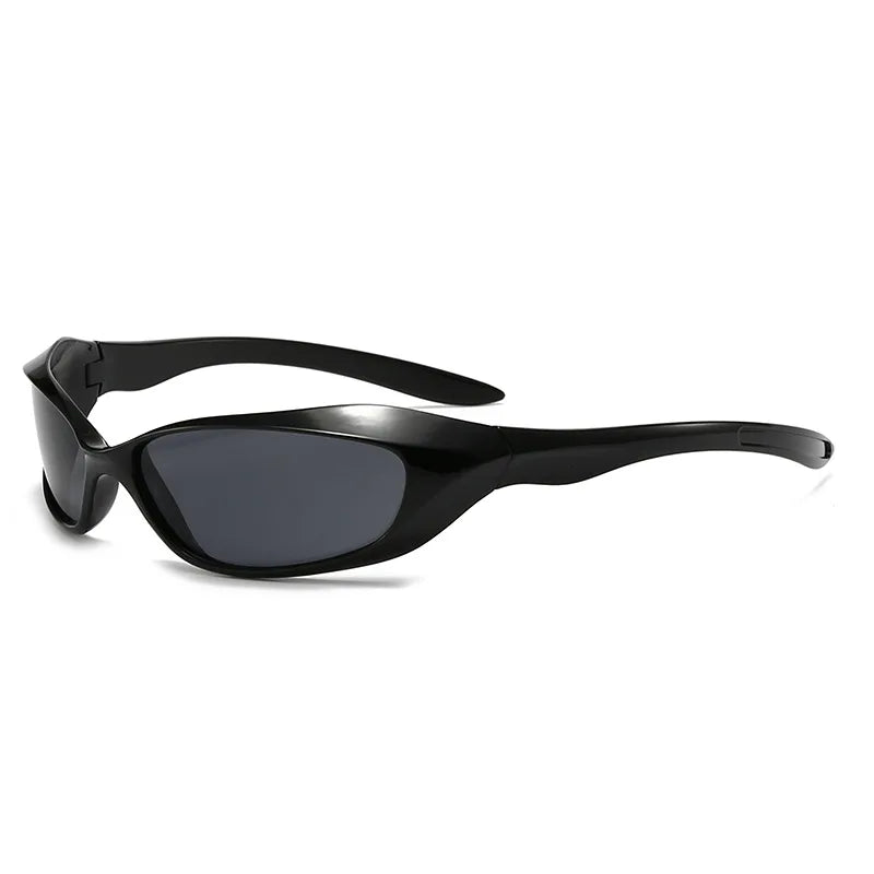 New cross-border riding sunglasses, internet-famous couple style, punk hip-hop sports glasses, European and American futuristic